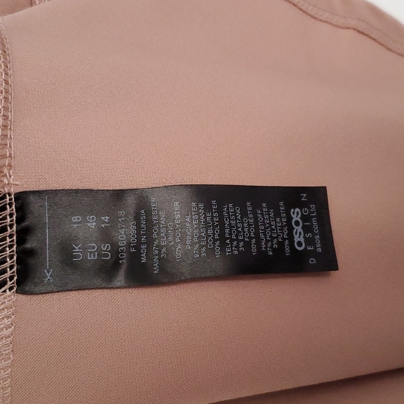 NWT Asos contrast stitch corset pleated mini skater dress - Picture 4 of 10